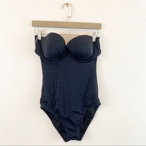 Victorias secret black one piece swim suit 38d